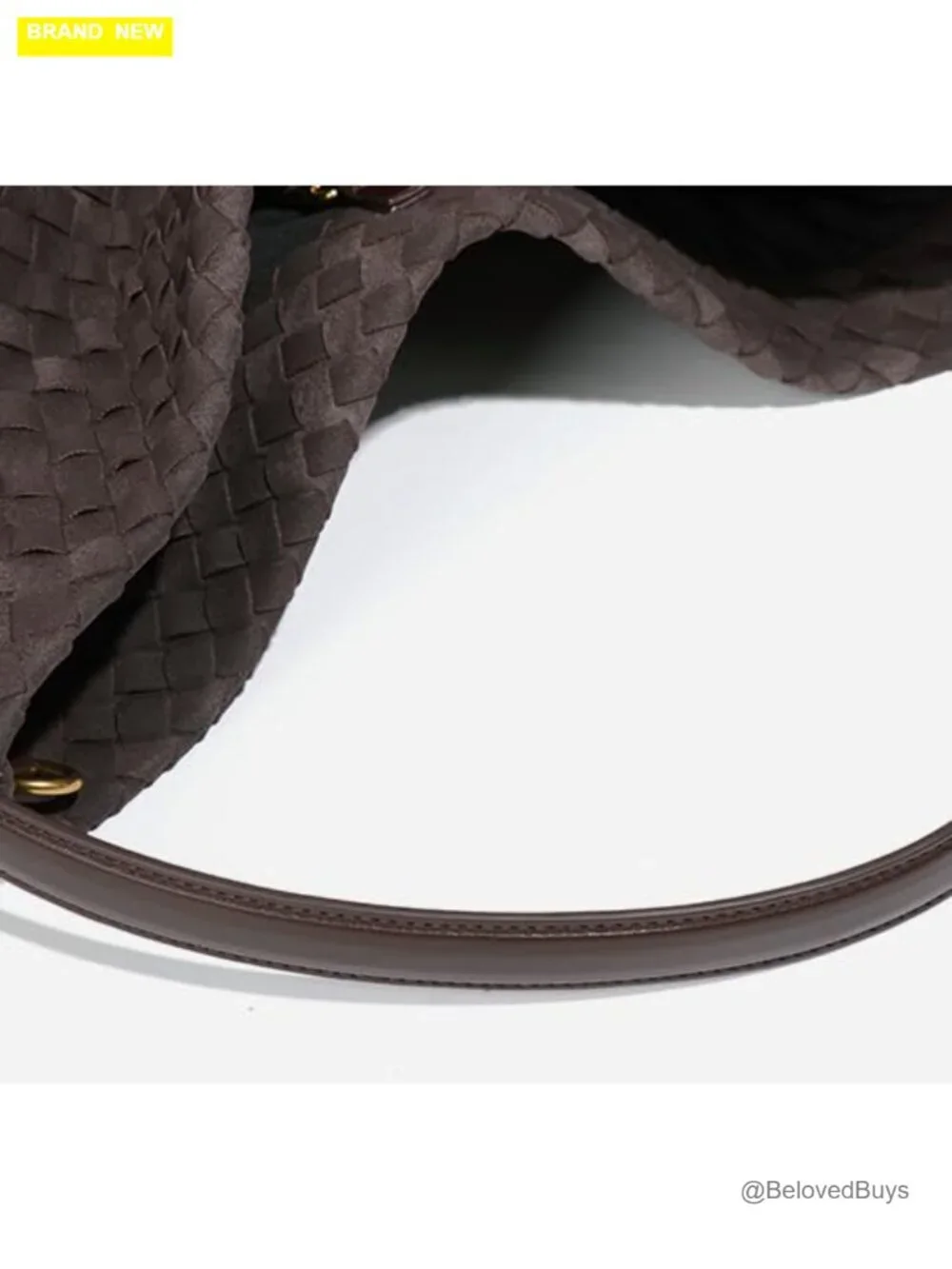 Woven Faux Suede Hobo Bag Tote Shoulder Bag Satchel Work Travel